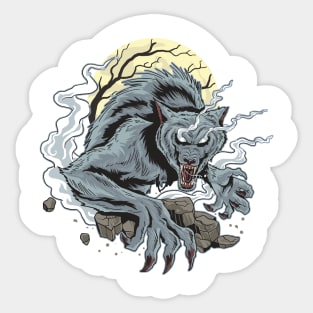 wolf halloween Sticker